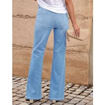 LookbookStore Women's Distressed Bootcut Jeans for Easy Style