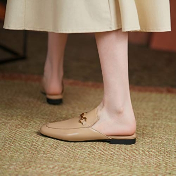 Arqa Mules - Comfortable Slip-on Leather Flats for Women