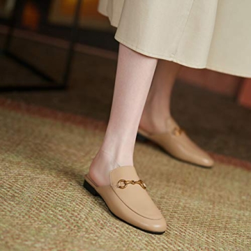 Arqa Mules - Comfortable Slip-on Leather Flats for Women