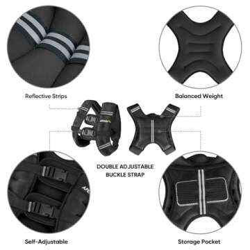 APEXUP Weighted Vest for Enhanced Workout Performance