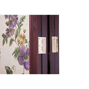 Vintage Oriental Style 4 Panels Screen Room Divider FUR1006