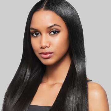 KISS Nano Titanium Professional Flat Iron Hair Straightener & Styling Tool, 1" Non-Stick Chemical Resistant Titanium Plates, 1.04 Pounds, Variable Temperature Control, Ergonomic Design