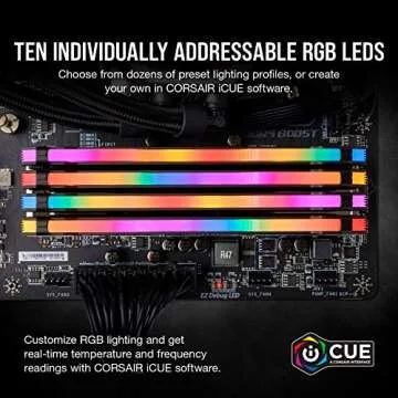 CORSAIR VENGEANCE RGB PRO DDR4 RAM 32GB (2x16GB) 3600MHz CL18-22-22-42 1.35V Intel AMD Desktop Computer Memory - Black (CMW32GX4M2D3600C18)