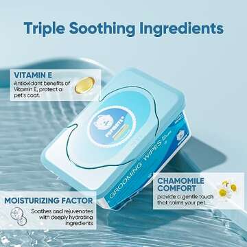 PUPMATE Pet Wipes for Dogs & Cats, Extra Moist & Thick Grooming Puppy Wipes with 100 Fresh Counts, A...