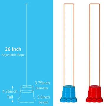 IROO Balancing Stilts for Kids, 4 Pairs Walking Stilts Monster Feet for Balance and Coordination, Toys for Girls & Boys for Age 4-10 Years Old Indoor or Outdoor Play (8 Stilts Total)