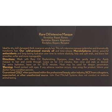 Paul Mitchell Unisex Marula Oil Rare Oil Intensive Masque, 6.8 Ounce