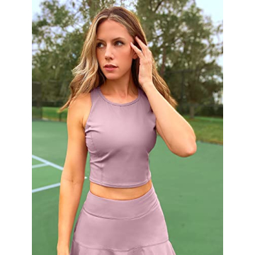 ATTRACO Women's Tennis Skirt Set with Inner Shorts and Pockets