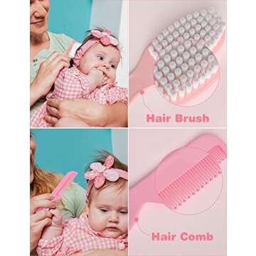 OTTOLIVES Baby Healthcare and Grooming Kit, 24 in 1 Baby Electric Nail Trimmer Set Newborn Nursery H...