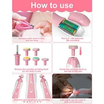 OTTOLIVES 24-Piece Baby Grooming Kit with Electric Trimmer