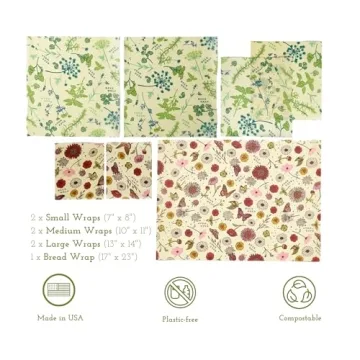 Eco-Friendly Reusable Bee's Wrap Variety Pack