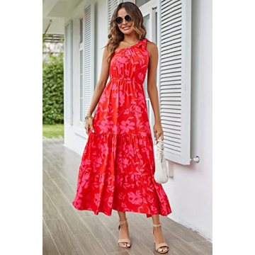 PRETTYGARDEN Women's Summer Floral Maxi Dress for Weddings