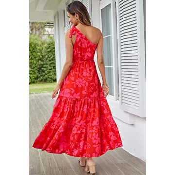 PRETTYGARDEN Women's Summer Floral Maxi Dress for Weddings