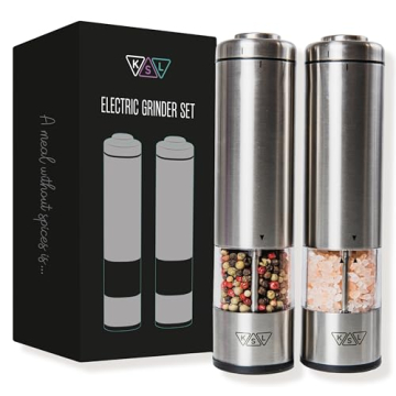 KSL Electric Salt and Pepper Grinder Set - Battery Operated