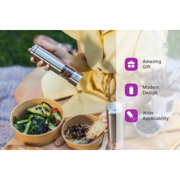 KSL Electric Salt and Pepper Grinder Set - Battery Operated