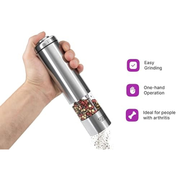 KSL Electric Salt and Pepper Grinder Set - Battery Operated
