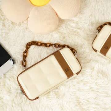 GeekShare Vintage Carry Case Compatible with Switch/Switch OLED - Portable Hardshell Travel Carrying Case fit Switch Console with Acrylic Strap