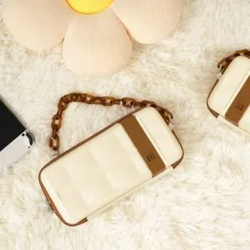 GeekShare Vintage Carry Case Compatible with Switch/Switch OLED - Portable Hardshell Travel Carrying Case fit Switch Console with Acrylic Strap