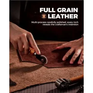 LORZOR AirTag Wallet- Bifold Full Grain Leather AirTag Wallet for Men, Minimalist Front Pocket Wallet with Airtag Holder, RFID Blocking, 12 Card Capacity Gift for Men(Vintage Brown)