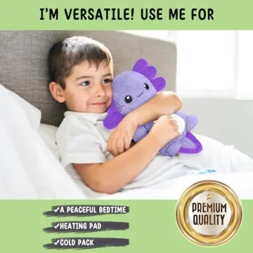 Purple Axolotl Microwavable Heating Plush for Everyone