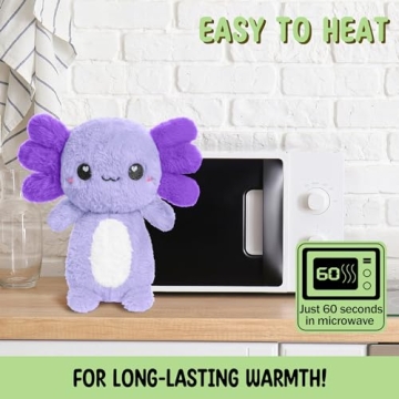 Purple Axolotl Microwavable Heating Plush for Everyone