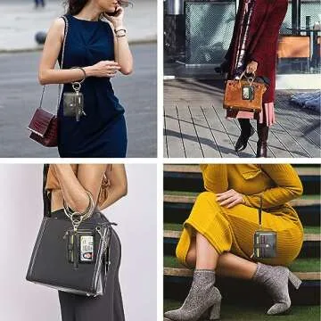 Stylish COOLANS Wristlet & Keychain Card Holder for Women