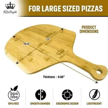 Premium Bamboo Pizza Peel - Multi-Purpose Kitchen Tool