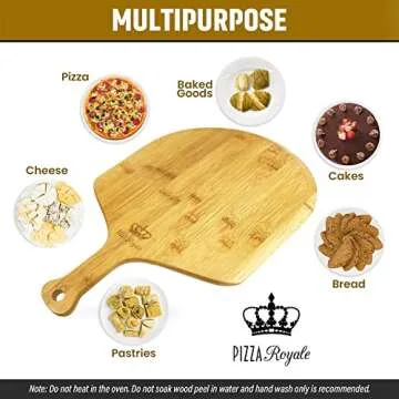 Premium Bamboo Pizza Peel - Multi-Purpose Kitchen Tool