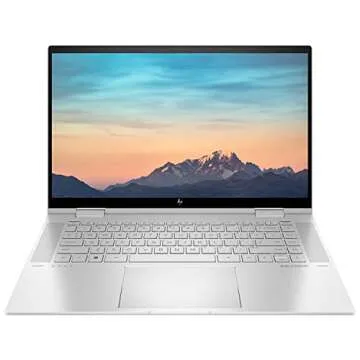 HP Envy x360 2-in-1 Laptop, 15.6" FHD Touchscreen, 12th Gen Intel Core i7-1255U, 32GB RAM, 1TB PCIe SSD, Webcam, Backlit Keyboard, Wi-Fi 6, HDMI, Windows 11 Home, Silver, Stylus Pen Included