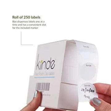 Kiinde Twist Cap Single-Use Write-On Labels for Breast Milk