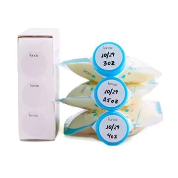 Kiinde Twist Cap Single-Use Write-On Labels for Breast Milk