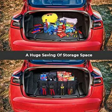BougeRV Tesla Trunk Organizer for Model 3 and Y