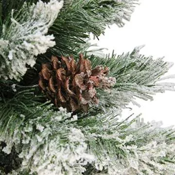 Northlight 6' Flocked Angel Pine Christmas Tree for Holidays