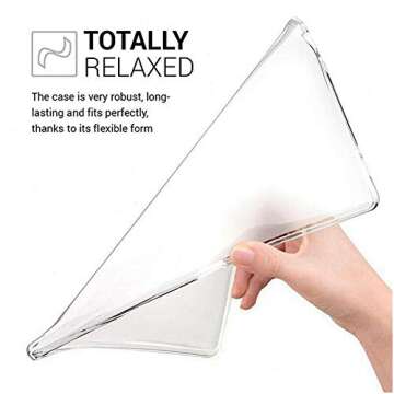 Dteck Clear Back Cover for Kindle Paperwhite (2018, 6" Display, 10th Gen) - Slim Fit, Lightweight Protective Silicone Case