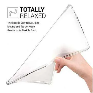 Dteck Clear Back Cover for Kindle Paperwhite (2018, 6" Display, 10th Gen) - Slim Fit, Lightweight Protective Silicone Case