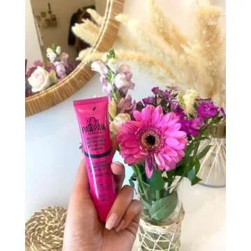 Dr.PAWPAW Hot Pink, Multi-Purpose Natural No Fragrance Balm for Hydrating Lips, Skin, Hair, Cuticles, Nails & Beauty Finishing (25 ml)
