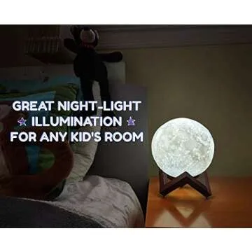 Galaxo 3D Moon Lamp | Adjustable Night Light & Gift Idea