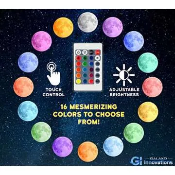 Galaxo 3D Moon Lamp | Adjustable Night Light & Gift Idea