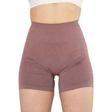 AUROLA High-Waist Workout Shorts for Women in Old Rose