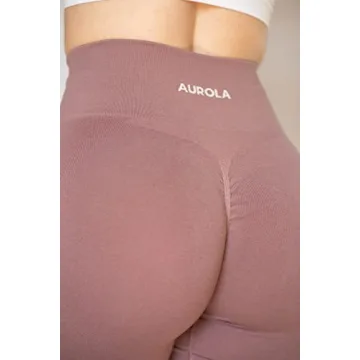 AUROLA High-Waist Workout Shorts for Women in Old Rose