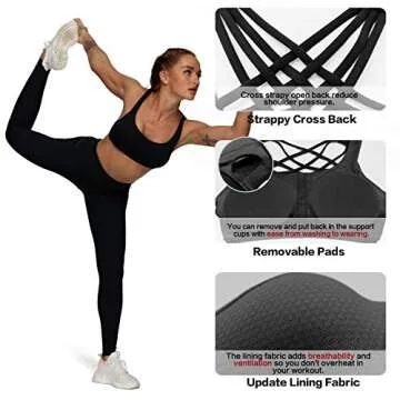 Stylish QUEENIEKE Yoga Sport Bra with Light Support