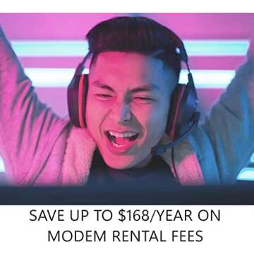 Motorola MB7621 Cable Modem | Pairs with Any WiFi Router | Approved by Comcast Xfinity, Cox, and Spectrum | for Cable Plans Up to 900 Mbps | DOCSIS 3.0