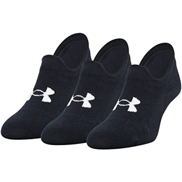 Under Armour Essential Ultra Low Tab Socks - 3 Pairs in Black