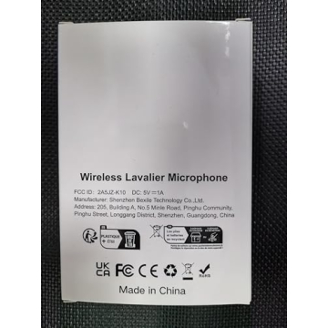 HMKCH Wireless Lavalier Microphone for Superior Audio Recording