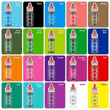 Oil Based Food Coloring for Chocolate, 20 Colors Food Coloring Set for Cake Decorating - Nomeca Food...