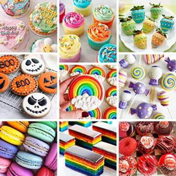 Oil Based Food Coloring for Chocolate, 20 Colors Food Coloring Set for Cake Decorating - Nomeca Food Grade Edible Food Dye for Baking,Candy Melts Cookies Fondant - .25 Fl. Oz Bottles