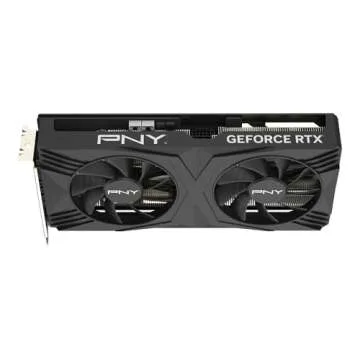 PNY GeForce RTX™ 4070 Super 12GB Verto™ OC Dual Fan Graphics Card DLSS 3 (NVIDIA GeForce SFF-Ready, 192-bit, GDDR6X, PCIe 4.0, HDMI/DisplayPort, Supports 4k, incl. Adapter, 2 Slot)