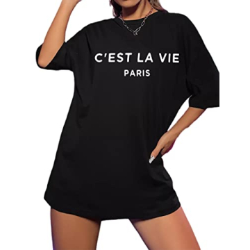 Zoyami Women's Vintage Oversized Graphic T Shirt - Comfy Style