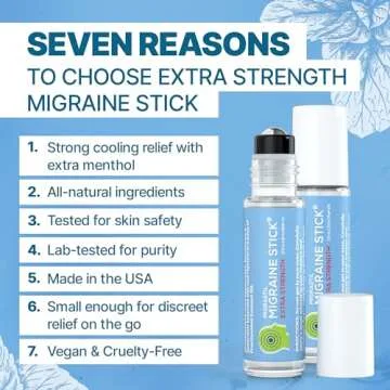 Strong Aromatherapy Migraine Stick with Essential Oils