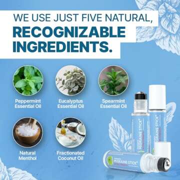 Strong Aromatherapy Migraine Stick with Essential Oils