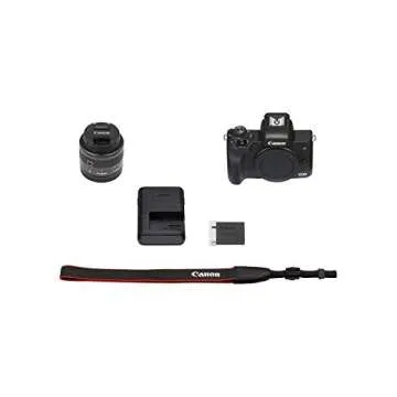 Canon EOS M50 Mark II + EF-M 15-45mm is STM Kit Black (Renewed)